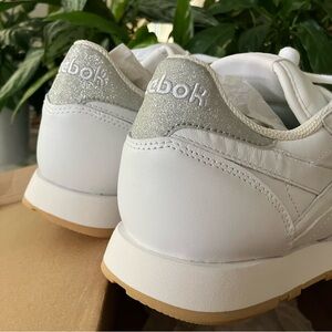 NEW Reebok Classic Diamond White Leather Sneakers sz 10